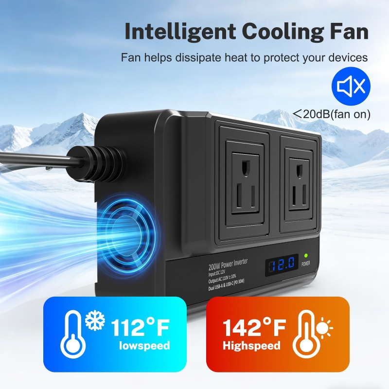 200W Car Inverter Car Socket A - đánh giá và giá Outdoor Power Adapter Usb C