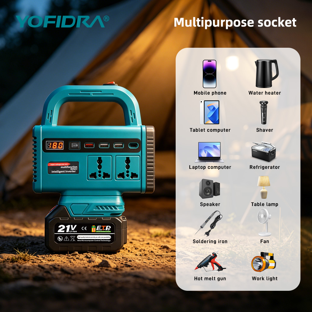 YOFIDRA 220V Portable Power In - đánh giá và giá Outdoor Power Adapter Usb C